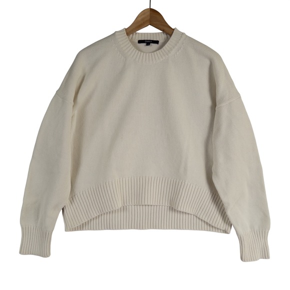 Quince Cream Crew Neck Sweater - Picture 1 of 9